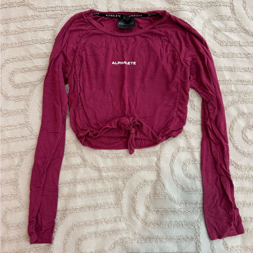 Alphalete Women's Maroon Long Sleeve Tee